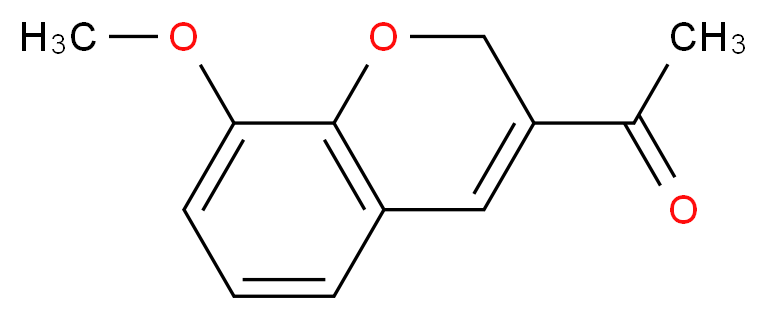 1-(8-methoxy-2H-chromen-3-yl)ethan-1-one_分子结构_CAS_57543-54-1