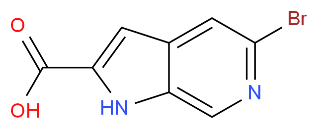 5-Bromo-1H-pyrrolo[2,3-c]pyridine-2-carboxylic acid_分子结构_CAS_800401-71-2)