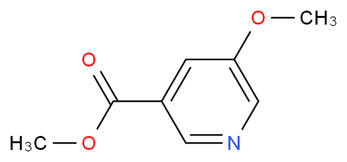 5-甲氧基吡啶-3-羧酸甲酯_分子结构_CAS_29681-46-7)