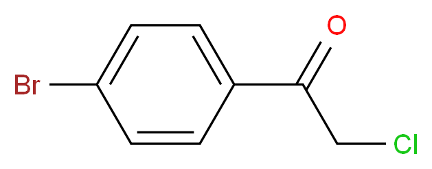 1-(4-bromophenyl)-2-chloroethan-1-one_分子结构_CAS_4209-02-3