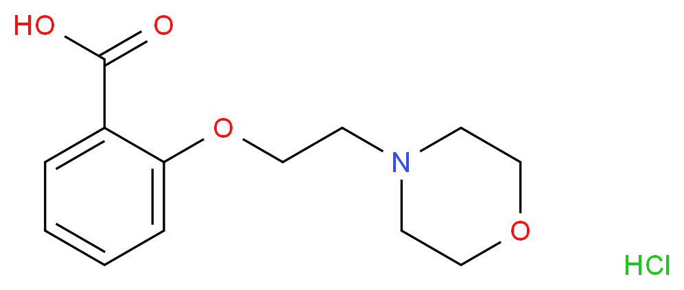 2-(2-Morpholin-4-yl-ethoxy)-benzoic acid hydrochloride_分子结构_CAS_)