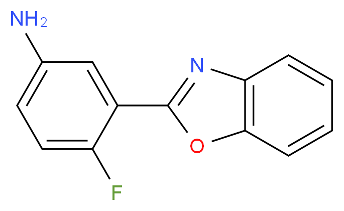 3-(1,3-Benzoxazol-2-yl)-4-fluoroaniline_分子结构_CAS_)