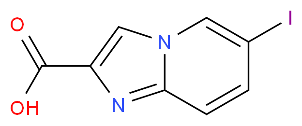 6-Iodoimidazo[1,2-a]pyridine-2-carboxylic acid_分子结构_CAS_478040-59-4)