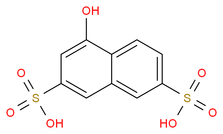 4-hydroxynaphthalene-2,7-disulfonic acid_分子结构_CAS_578-85-8
