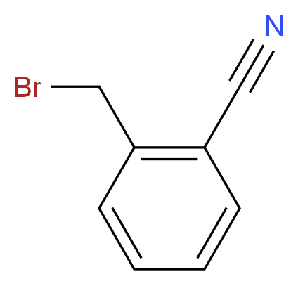 2-(溴甲基)苯甲腈_分子结构_CAS_22115-41-9)