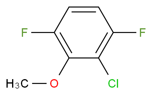 2-chloro-1,4-difluoro-3-methoxybenzene_分子结构_CAS_261762-37-2