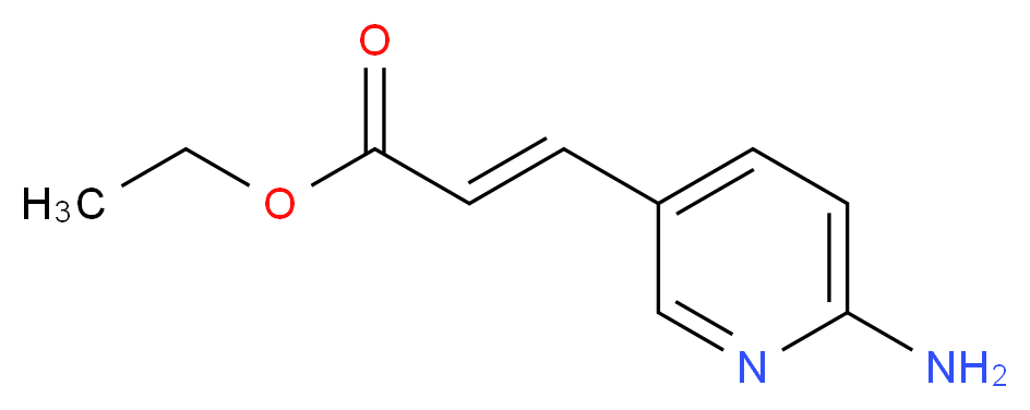 3-(6-Amino-pyridin-3-yl)-acrylic acid ethyl ester_分子结构_CAS_227963-57-7)