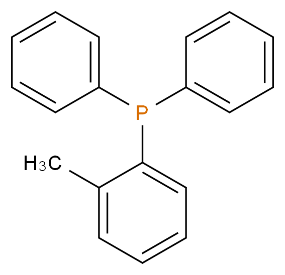 二苯基(邻-甲苯基)膦_分子结构_CAS_5931-53-3)