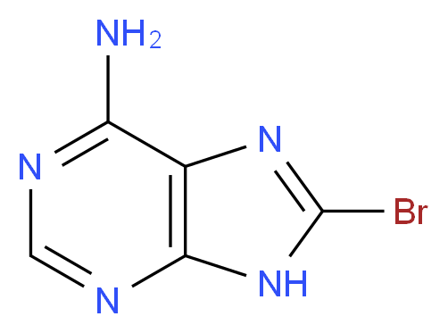 8-Bromo-9H-purin-6-amine_分子结构_CAS_6974-78-3)