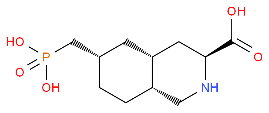 (3S,4aR,6S,8aR)-6-(phosphonomethyl)-decahydroisoquinoline-3-carboxylic acid_分子结构_CAS_137433-06-8