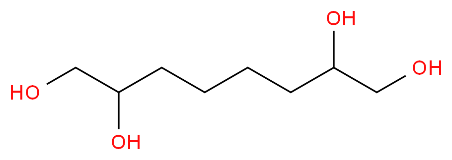 octane-1,2,7,8-tetrol_分子结构_CAS_52894-25-4