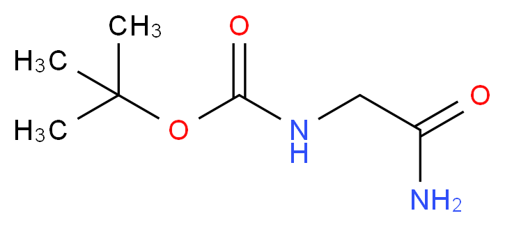 tert-Butyl (2-amino-2-oxoethyl)carbamate_分子结构_CAS_35150-09-5)