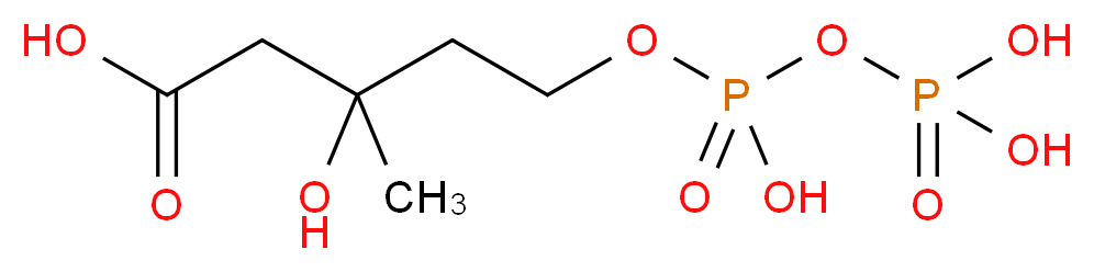 5-Diphosphomevalonic acid_分子结构_CAS_4872-34-8)