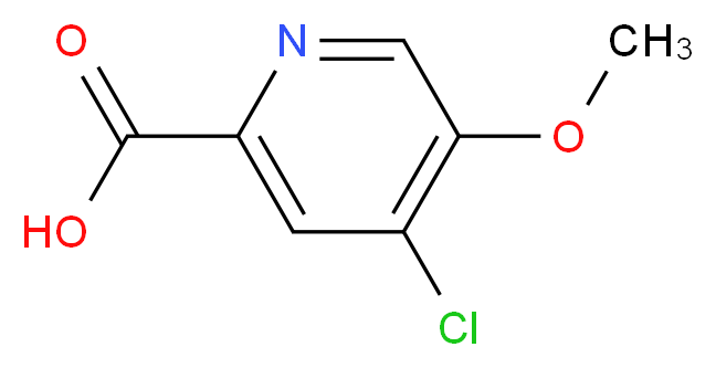 4-chloro-5-methoxypyridine-2-carboxylic acid_分子结构_CAS_103878-33-7