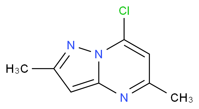 7-Chloro-2,5-dimethylpyrazolo[1,5-a]pyrimidine_分子结构_CAS_136549-13-8)