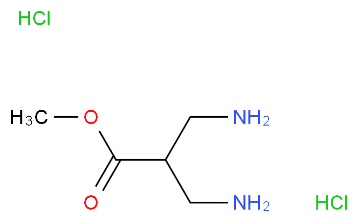 methyl 3-amino-2-(aminomethyl)propanoate dihydrochloride_分子结构_CAS_440644-06-4