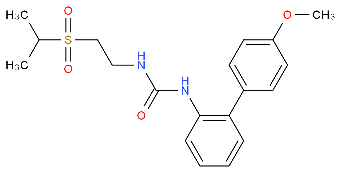 N-[2-(isopropylsulfonyl)ethyl]-N'-(4'-methoxybiphenyl-2-yl)urea_分子结构_CAS_)