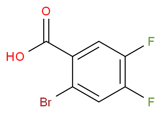 2-Bromo-4,5-difluorobenzoic acid_分子结构_CAS_)