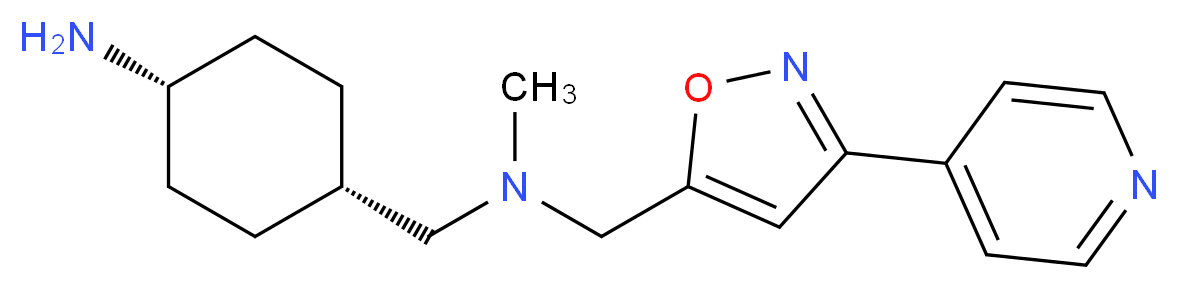 [(cis-4-aminocyclohexyl)methyl]methyl[(3-pyridin-4-ylisoxazol-5-yl)methyl]amine_分子结构_CAS_)