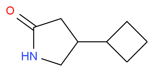 4-Cyclobutylpyrrolidin-2-one_分子结构_CAS_271579-94-3)