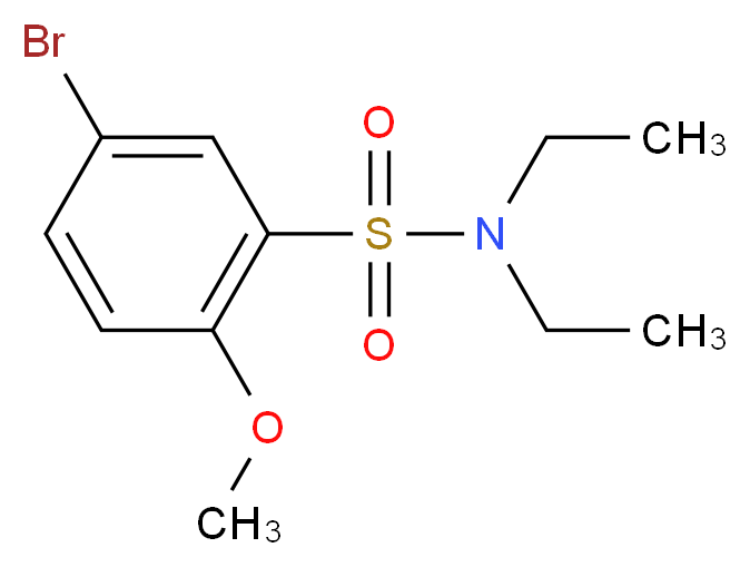 5-Bromo-N,N-diethyl-2-methoxybenzenesulphonamide 98%_分子结构_CAS_428471-30-1)