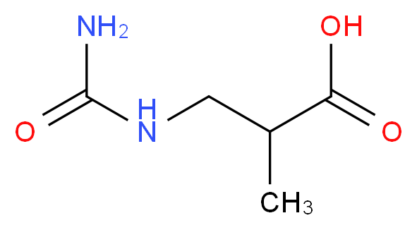 3-(carbamoylamino)-2-methylpropanoic acid_分子结构_CAS_2905-86-4