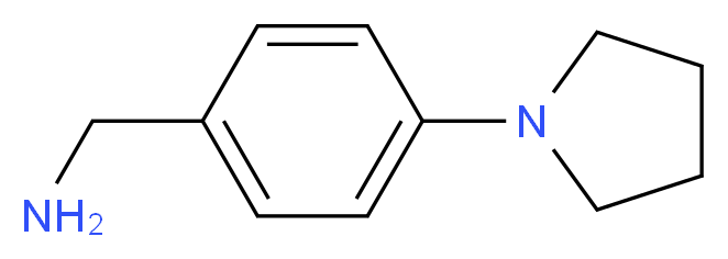 4-(Pyrrolidin-1-yl)benzylamine 97%_分子结构_CAS_114365-04-7)