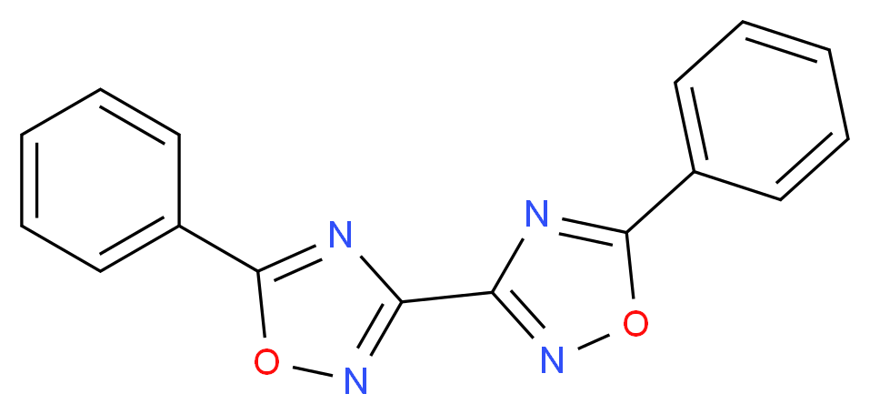 3,3'-Bis(5-phenyl-1,2,4-oxadiazole)_分子结构_CAS_)