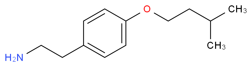 2-[4-(3-methylbutoxy)phenyl]ethanamine_分子结构_CAS_953905-37-8)