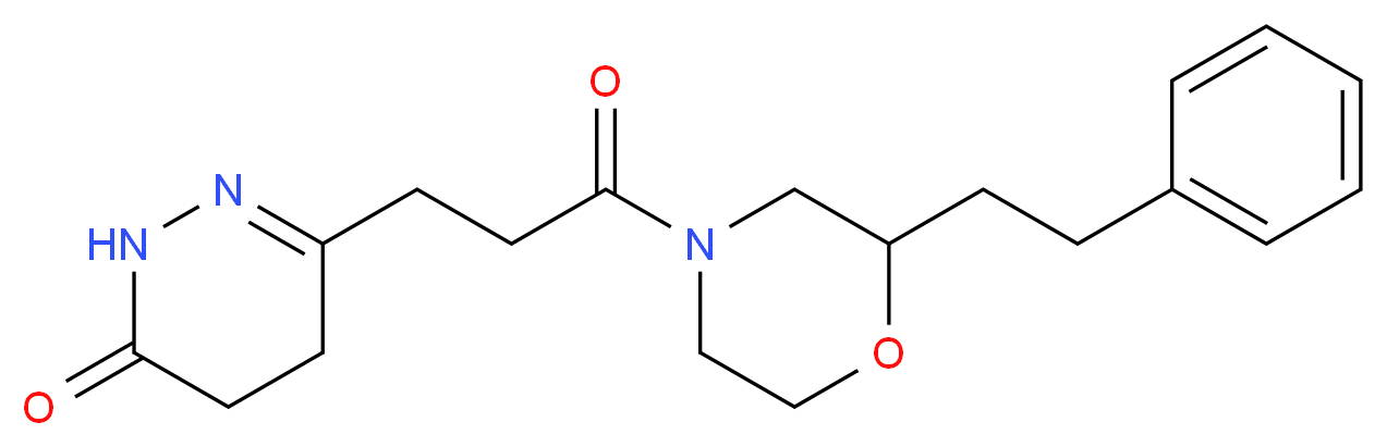 6-{3-oxo-3-[2-(2-phenylethyl)-4-morpholinyl]propyl}-4,5-dihydro-3(2H)-pyridazinone_分子结构_CAS_)