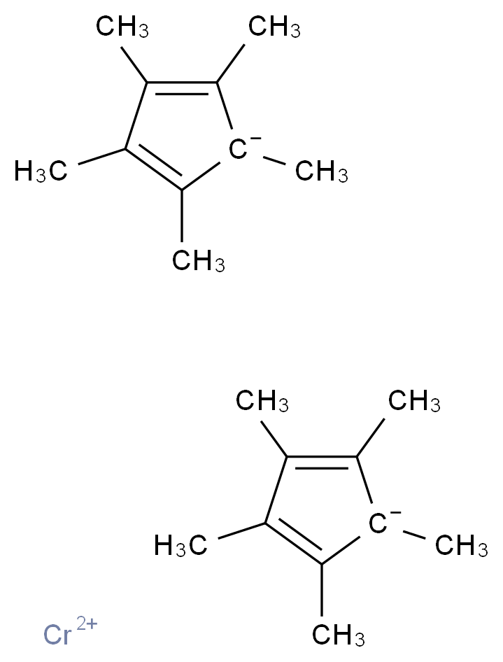 λ<sup>2</sup>-chromium(2+) ion bis(pentamethylcyclopenta-2,4-dien-1-ide)_分子结构_CAS_74507-61-2