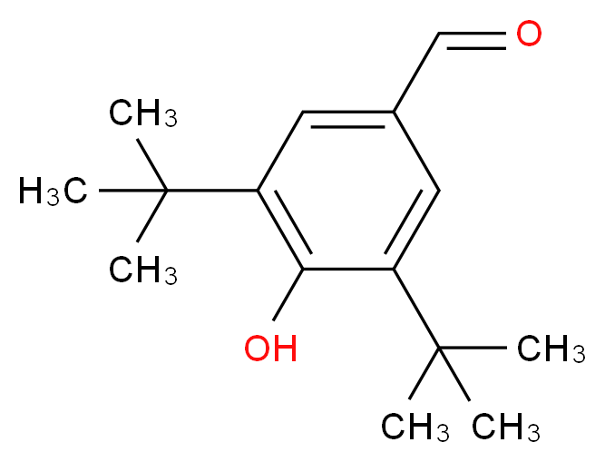 3,5-二叔丁基-4-羟基苯甲醛_分子结构_CAS_1620-98-0)