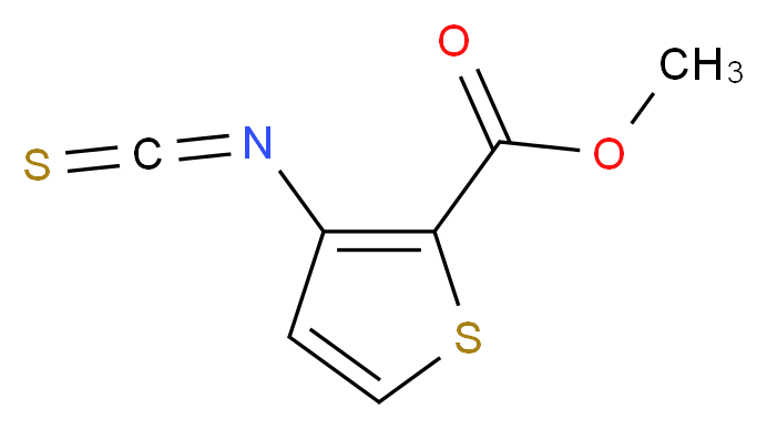 methyl 3-isothiocyanatothiophene-2-carboxylate_分子结构_CAS_81321-10-0)