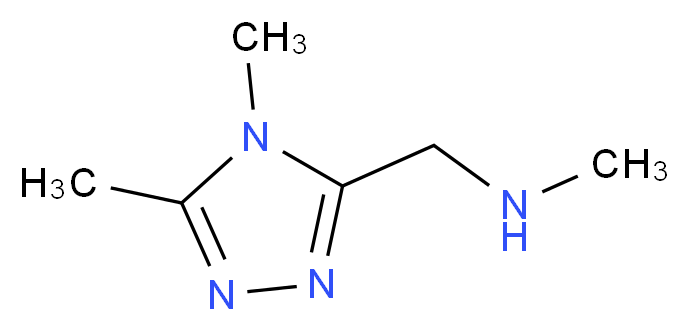 [(4,5-dimethyl-4H-1,2,4-triazol-3-yl)methyl](methyl)amine_分子结构_CAS_)