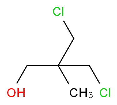 2,2-双(氯甲基)-1-丙醇_分子结构_CAS_5355-54-4)