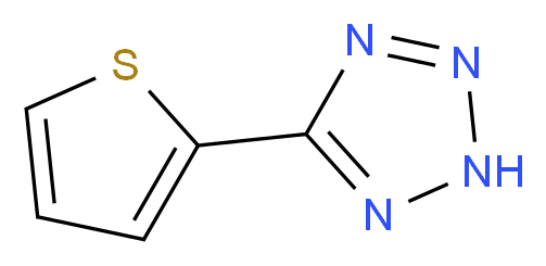 2-(2H-Tetrazol-5-yl)thiophene_分子结构_CAS_)