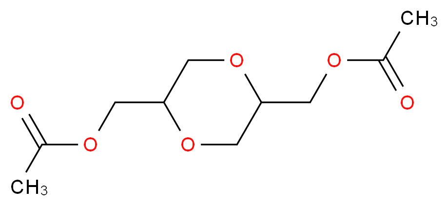 Bis(2,5-acetoxymethyl)dioxane(Mixture of Diastereomers)_分子结构_CAS_6963-09-3)