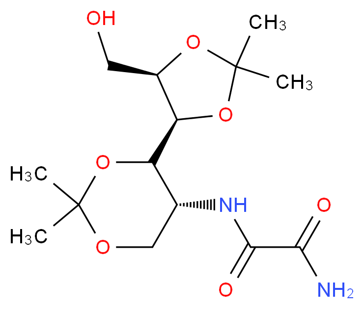 2-Deoxy-1,3:4,5-di-O-isopropylidene-2-oxamoylamino-D-mannitol_分子结构_CAS_128741-75-3)