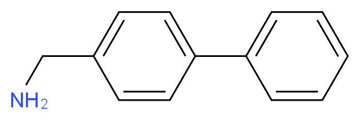 4-Phenylbenzylamine_分子结构_CAS_)
