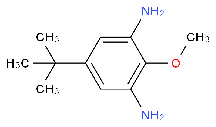 4-叔丁基-2,6-二氨基苯甲醚_分子结构_CAS_473269-70-4)