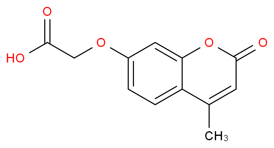 2-((4-methyl-2-oxo-2H-chromen-7-yl)oxy)acetic acid_分子结构_CAS_)