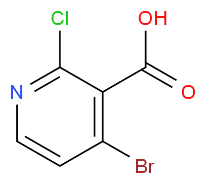 4-bromo-2-chloropyridine-3-carboxylic acid_分子结构_CAS_1060805-68-6