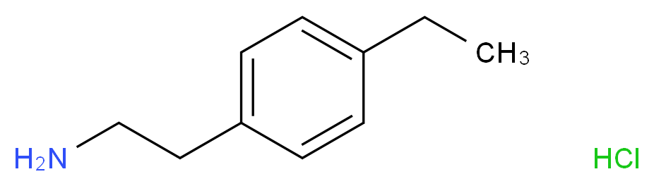 2-(4-ethylphenyl)ethan-1-amine hydrochloride_分子结构_CAS_3166-88-9