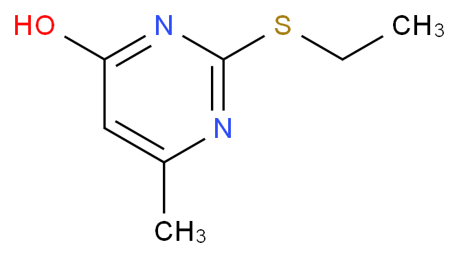 2-(ethylsulfanyl)-6-methylpyrimidin-4-ol_分子结构_CAS_3019-18-9