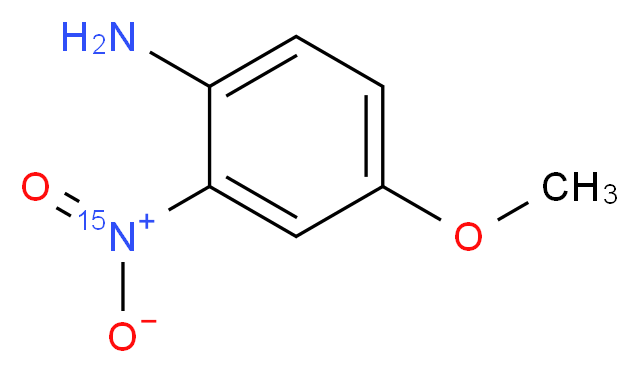4-methoxy-2-(<sup>1</sup><sup>5</sup>N)nitroaniline_分子结构_CAS_873990-80-8