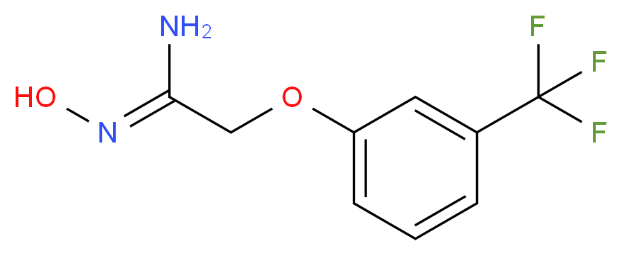 N'-Hydroxy-2-[3-(trifluoromethyl)phenoxy]-ethanimidamide_分子结构_CAS_690632-15-6)