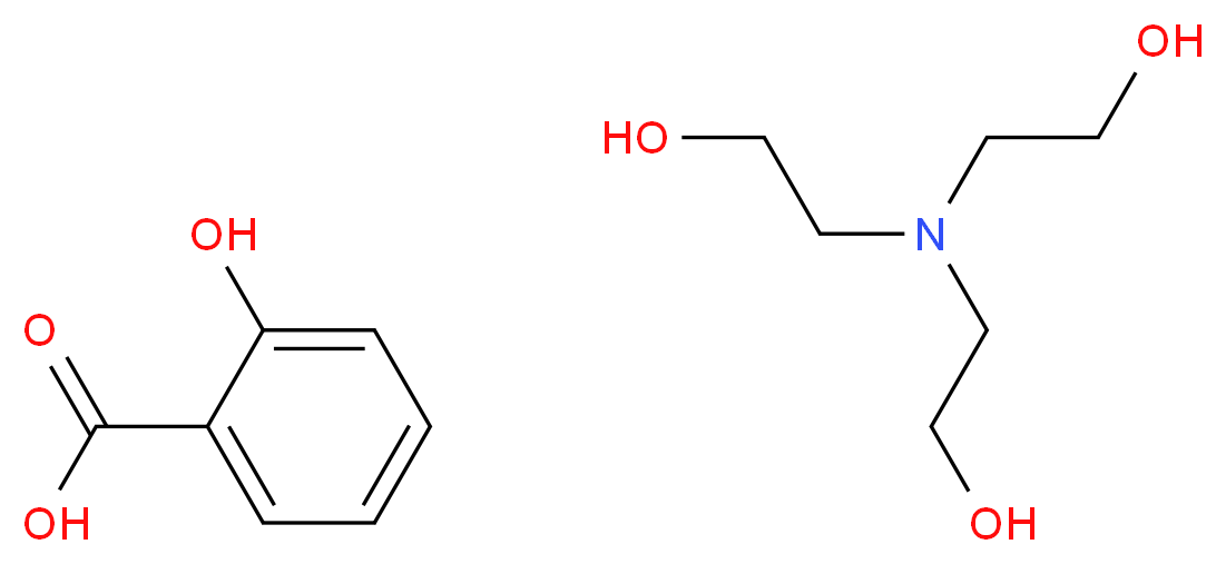 2-[bis(2-hydroxyethyl)amino]ethan-1-ol; 2-hydroxybenzoic acid_分子结构_CAS_2174-16-5