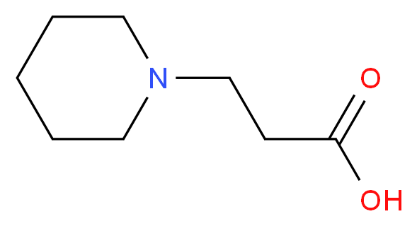 3-(piperidin-1-yl)propanoic acid_分子结构_CAS_26371-07-3