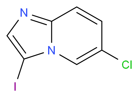 6-chloro-3-iodoimidazo[1,2-a]pyridine_分子结构_CAS_885275-59-2