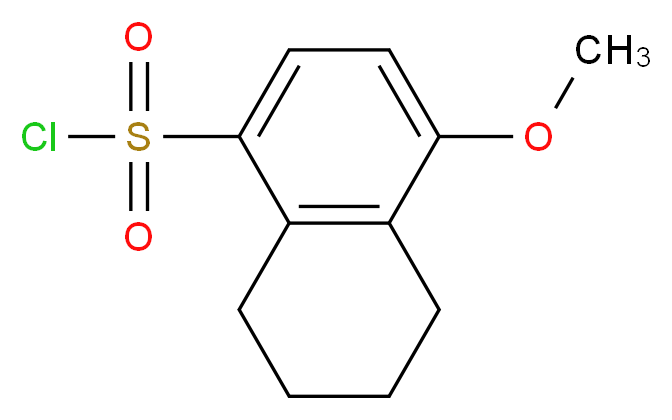 4-methoxy-5,6,7,8-tetrahydro-1-naphthalenesulfonyl chloride_分子结构_CAS_1211487-94-3)